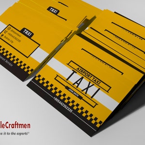 taxi business card personalization