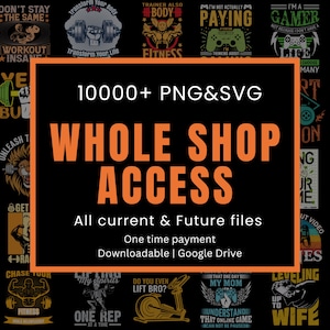 10000+ PNG Designs Mega Bundle: T-Shirts, Mugs, Stickers (Digital Download)