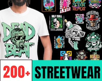 Streetwear Design Mega Bundle: 200+ High-Resolution PNG Files