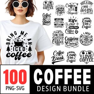 Coffee Lover PNG -SVG Design Bundle | Coffee Sublimation Graphics | Coffee Silhouette | Coffee Obsessed | Coffee Mug SVG | Coffee Quote svg