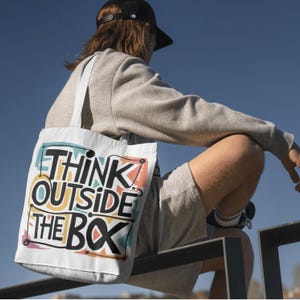 Tote bag mockup displaying a motivational quote design, ideal for shopping, everyday use, and funny gifts.