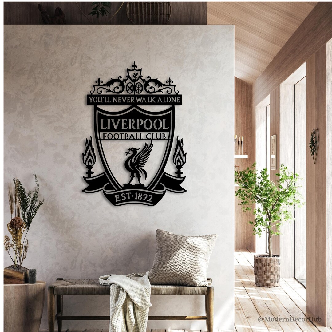 Liverpool FC, You'll Never Walk Alone Metal Wall Art Sign, Shankly ...