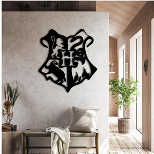 Platform 9 3 4 Metal Sign, Hogwarts-Inspired  Sign, Wizarding World Décor, Personalized Wizard Crest Décor, Gift for Potterhead,