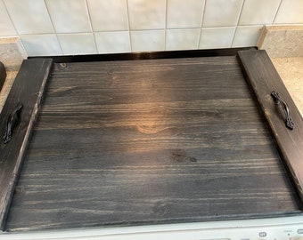 Custom Stove Cover | Handmade Stovetop Cover | Farmhouse Noodle Board | Serving Tray |Gifts For Mom | Rustic Stove Top Cover | Serving Board