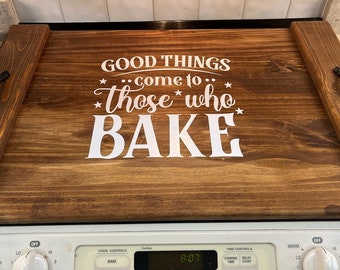 Custom Stove Cover | Handmade Stovetop Cover | Farmhouse Noodle Board | Serving Tray |Gifts For Mom | Rustic Stove Top Cover | Serving Board