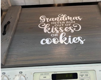 Custom Stove Cover | Handmade Stovetop Cover | Farmhouse Noodle Board | Serving Tray |Gifts For Mom | Rustic Stove Top Cover | Serving Board