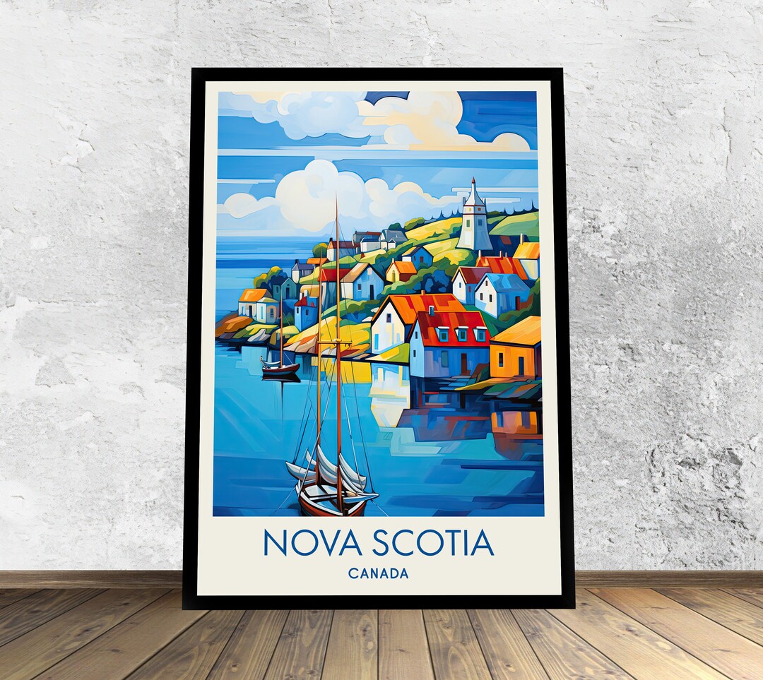 Nova Scotia Poster Nova Scotia Print Canada Poster Nova Etsy