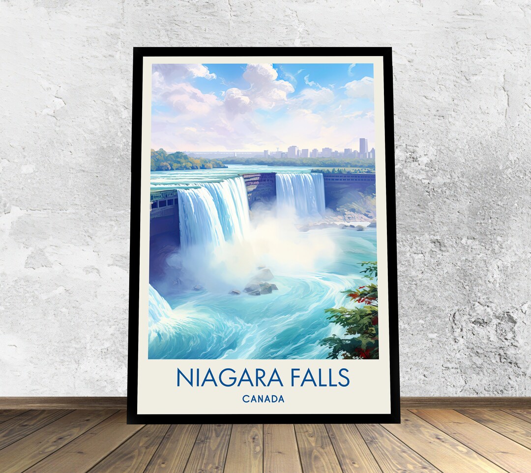 Niagara Falls Poster Niagara Falls Print Canada Poster - Etsy