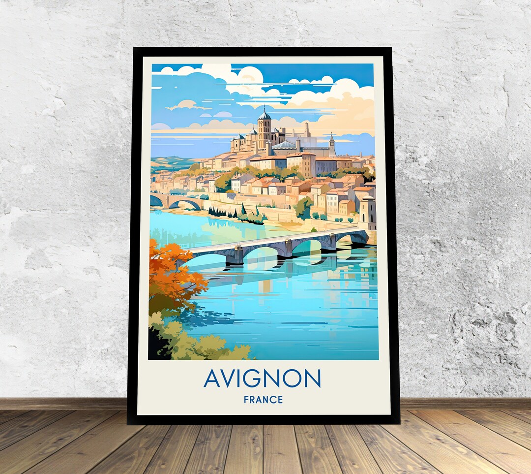 Avignon Poster Avignon Print Avignon Art France Poster - Etsy