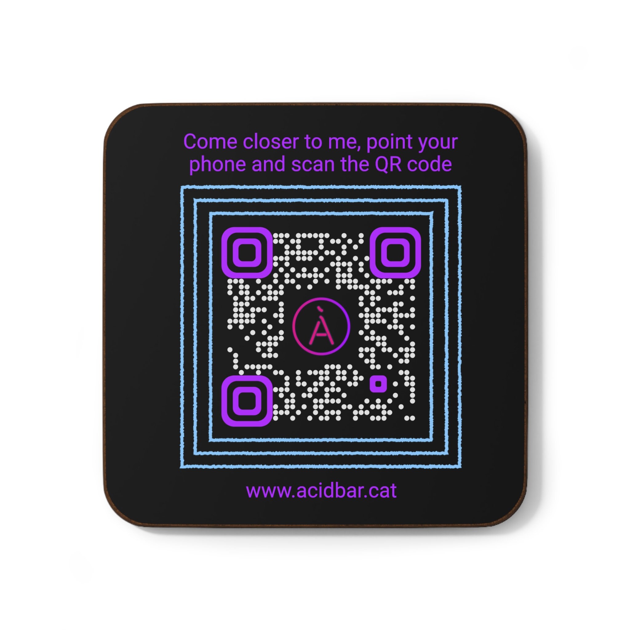 Personalized Coasters With QR Code for Pubs Bars Cafeterias Etsy