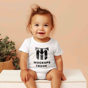 Bella Canvas 3001B Baby Mockup, White T-Shirt Mockup, Bella Canvas Baby, 3001B Mockup, Kids Tshirt Mockup, Blank T-Shirt, Baby Onesie Mockup