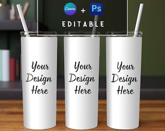 Transparent Tumbler Mockup Template, Tumbler PNG Mockup, Tumbler PSD Mockup, Canva Tumbler Mockup, Photoshop Tumbler Mockup Template