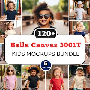 120+ Bella Canvas 3001T Mockups Bundle, Bella Canvas Bundle, T-shirt Mockup Bundle, Kids Mockup Bundle, Toddler Mockup Bundle, 3001T Mockups