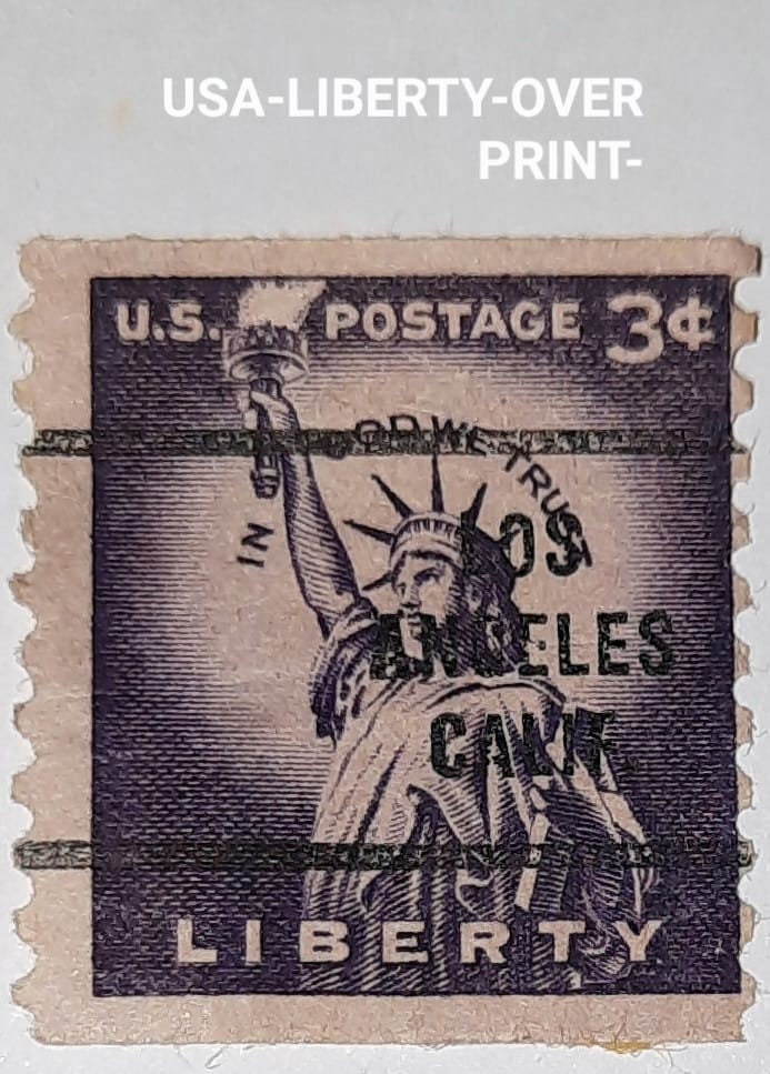 8 Cent Statue of Liberty Stamp Issued 1956 .. Vintage Unused US Postage  Stamp .. Pack of 10 