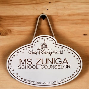 Disney Name Badge Sign