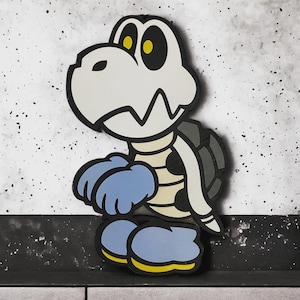 Dry Bones - Mario Bros Wooden Display
