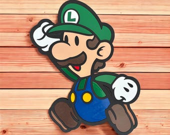 Mini Luigi - Wooden Display