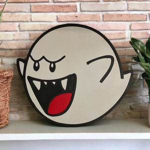 Boo Ghost - Mario Bros. Wooden Display