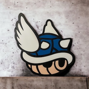 Blue Shell - Mario Bros. Wooden Display