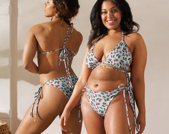 Cherrylicious All-over print string bikini
