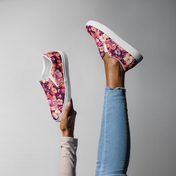 Flower Goddess Women’s slip-on canvas shoes