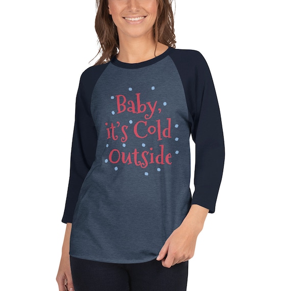 Christmas 3/4 sleeve raglan shirt