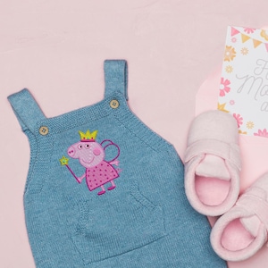 Peppa Pig Machine Embroidery Design ~Instant Download – Peppa Pig Embroidery File for Kids Clothing, Gifts, Applique