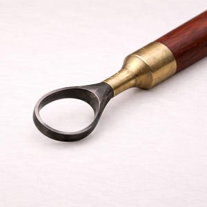 Doppelendiges Keramik-Trimmwerkzeug, Wolframcarbid-Keramik-Ton-Werkzeug, Holzgriff Bild 4