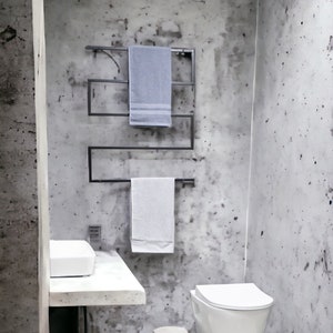 Wall Mounted Towel Rack, Minimalist Bathroom Design, Hand Towel Holder, New Home Gift