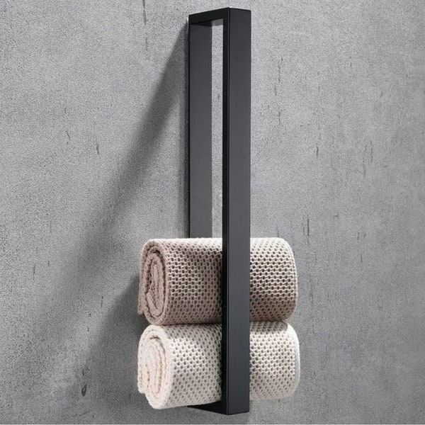 Metal Bathroom Towel Holder, Minimalist Bathroom Design, Bathroom Accessories, Housewarming gift