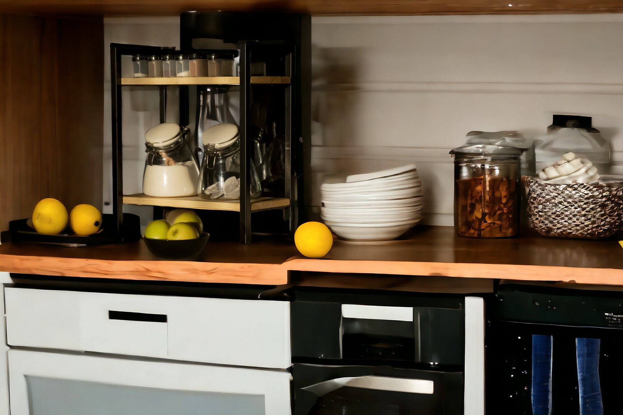 Handmade Solid Wood Kitchen Counter Shelf, Spice Rack Organizer - Etsy