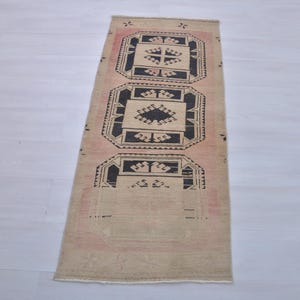 2x5,Rug,Runner Rug,Bathroom Rug,Turkish Rug 2x5,Hallway Rug,2x5 Oushak Rug,2x5 Wool Rug,2x5 Vintage Rug,Wool Rug,Entry Rug,Anatolian Rug