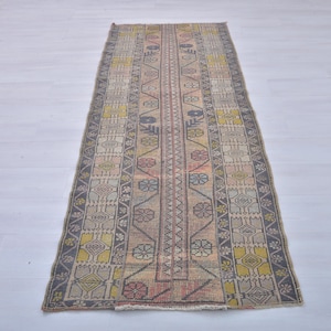 3x8,Runner Rug,3x8 Turkish Rug,3x8 Runner Rug,3x8 Vintage Runner,3x8 Oushak Runner,Kitchen Runner 3x8,Hallway Rug 3x8,Entry Rug,Wool Rug