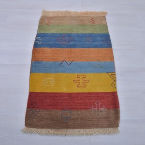 2x3 Rug,Turkish Bathroom Rug,2x3 Oushak Rug,2x3 Bath Rug,2x3 Small Rug,Handmade Rug,2x3 Wool Rug,Vintage Door Mat Rug,Bathroom Decor,Rug