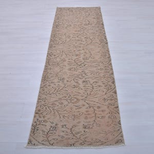 3x8,Turkish Runner Rug,Hallway Rug,3x8 Runner Rug,Entry Rug,Kitchen Rug,3x8 Vintage Runner,Oushak Runner,3x8 Wool Rug,Anatolia Runner,Runner
