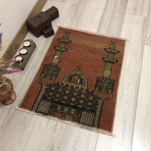Rug,Vintage Rug,Bath Mat Rug,Door Mat Rug,Turkish Rug,Small Oushak Rug,Bathroom Rug,Wool Rug,Antique Rug,Boho Rug,Small Turkish Rug,Bath Rug