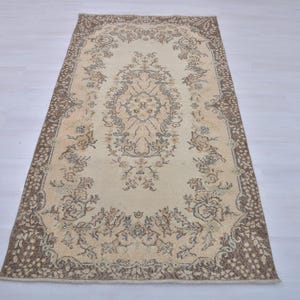 4x7,Rug,Living Room Rug,Handmade Rug,4x7 Turkish Rug,Vintage Rug,4x7 Area Rug,Oushak Rug,Anatolia Rug,Oriental Rug,Bedroom Rug,4x7 Wool Rug,