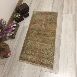 2x3 Rug, Bathroom Rug,Vintage Small Rug,Boho Rug,Handmsde Rug, Turkish Bath Rug, 2x3 Small Rug, 2x3, Oushak Door Mat Rug, Old Rug, Soft Rug,