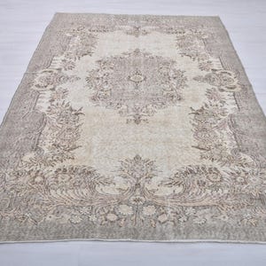 6x8 Rug,Area Rug,Living Room Rug,Turkish Rug,6x8 Vintage Rug,6x8 Oushak Rug,Bedroom Rug,Wool Rug,Anatolian Rug,6x8 Area Rug,Soft Area Rug