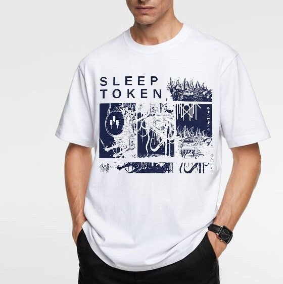 Sleep Token T-Shirt, Camiseta Sleep Token Rock Band Sleep Token Merch