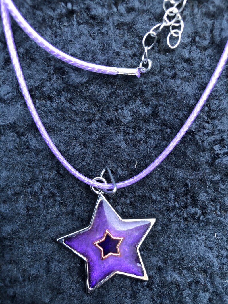 Purple star necklace Clearance