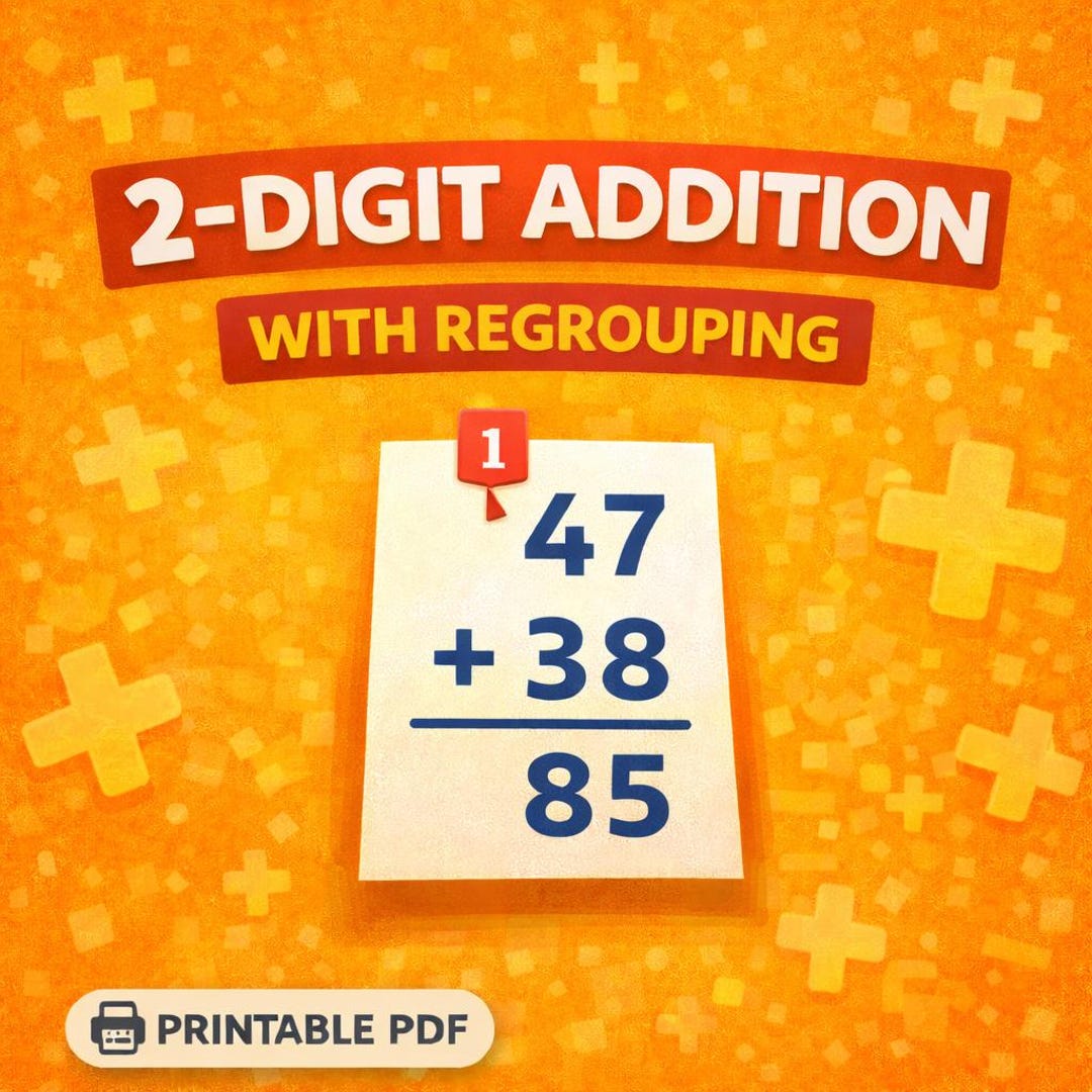 Grade 2 Addition With Regrouping Worksheets | 2-digit Addition | Word ...