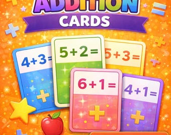 Addition Flashcards 1–20 | Grade 1 Math Printable PDF