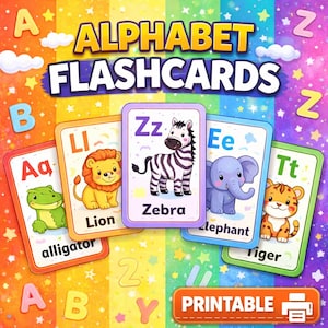 Alphabet Object Flashcards A–Z | Printable ABC Cards for Preschool & Kindergarten