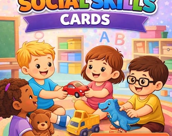Social Skills Flashcards for Kids | SEL Printable Cards for Classroom & Homeschool