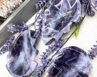 Dream Amethyst Leaf Bowls