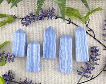 Blue Lace Agate Tower