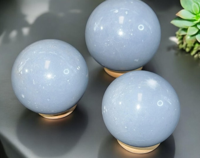 Peruvian Angelite Spheres (you choose)
