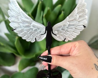 Selenite Angel Wings