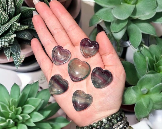 Mini Fluorite Heart Bowls